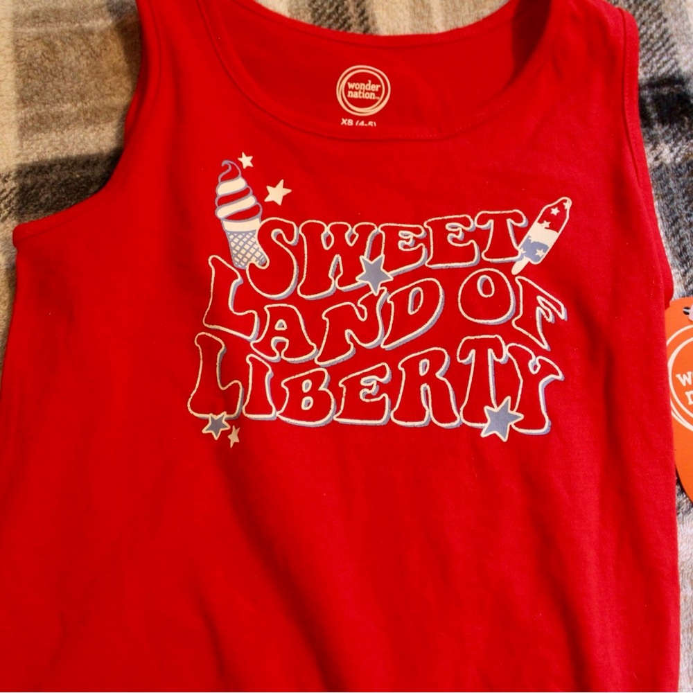 Little girls red fringe top